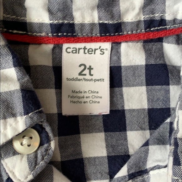 Carters button up check - Picture 2 of 2